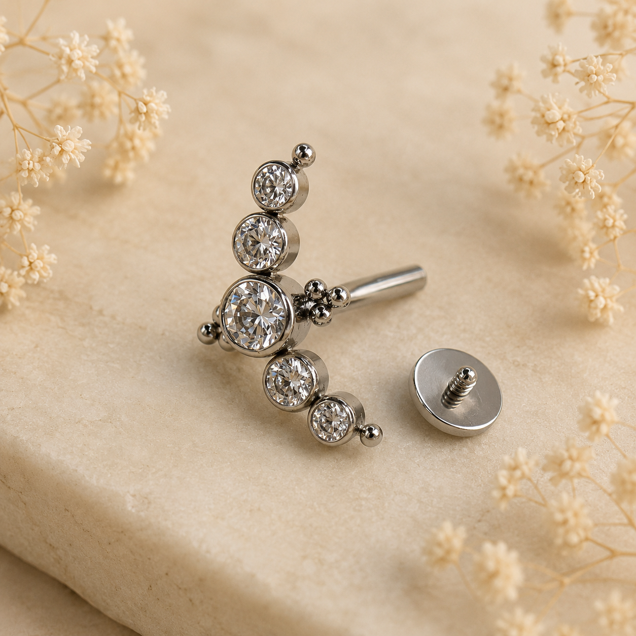 Piercing de Umbigo Astra Titânio